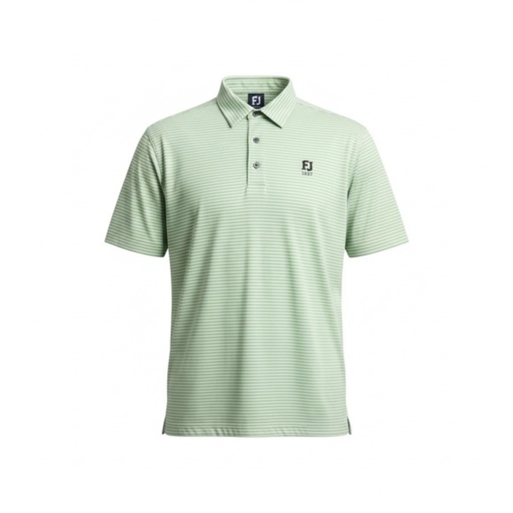 fJ Striped Green  Polo Shirt
